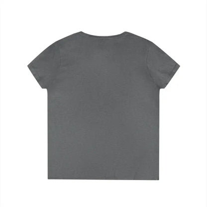 Gray short-sleeved t-shirt featuring Good Vibes peace and positivity graphic design