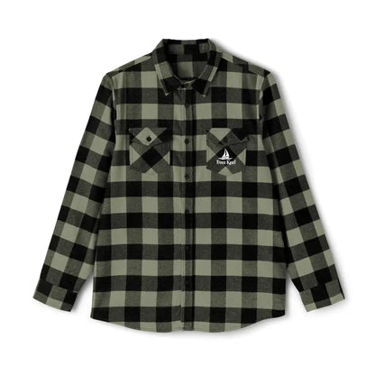 Gray and Black Plaid Flannel Shirt featuring a classic plaid pattern for stylish comfort