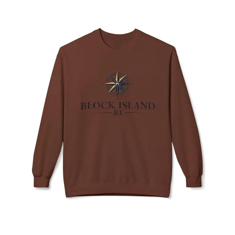 Brown Block Island sweatshirt featured in the Gray Block Island Nautical Sweatshirt