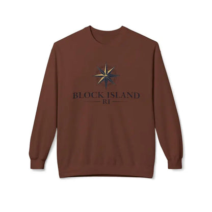 Brown Block Island sweatshirt featured in the Gray Block Island Nautical Sweatshirt