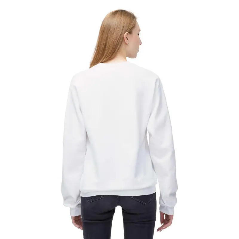 White long-sleeved sweatshirt featuring Gray Block Island Nautical design with compass