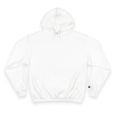 White hooded sweatshirt from the Hooded Sweatshirt Collection with floral accent detail