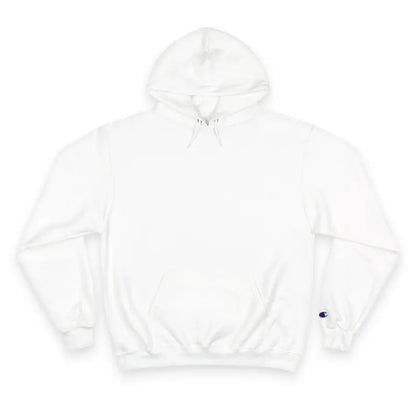 White hooded sweatshirt from the Hooded Sweatshirt Collection with floral accent detail