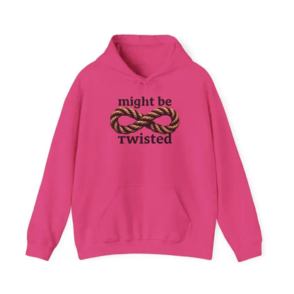 Pink Infinity Rope Hoodie Sweatshirt featuring a stylish rope infinity symbol design