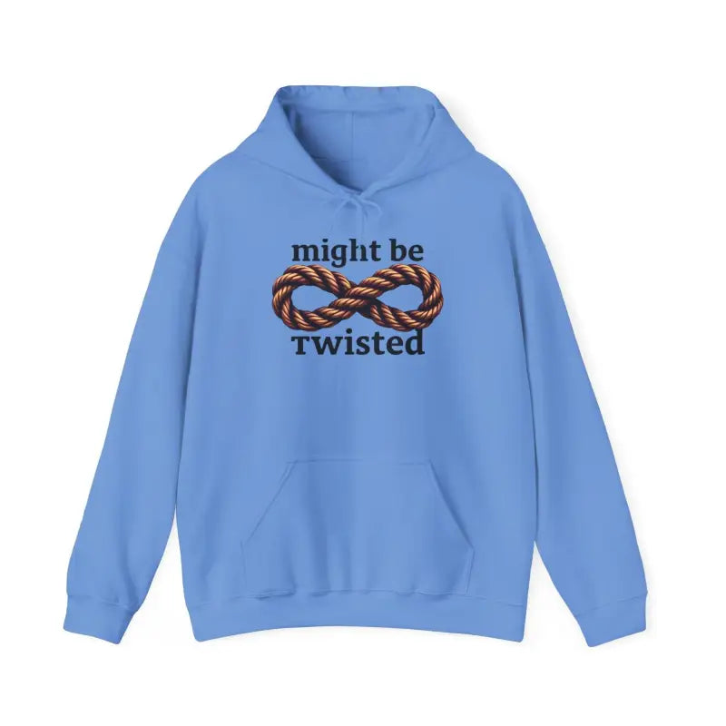 Light blue Infinity Rope Hoodie Sweatshirt featuring an elegant infinity rope design