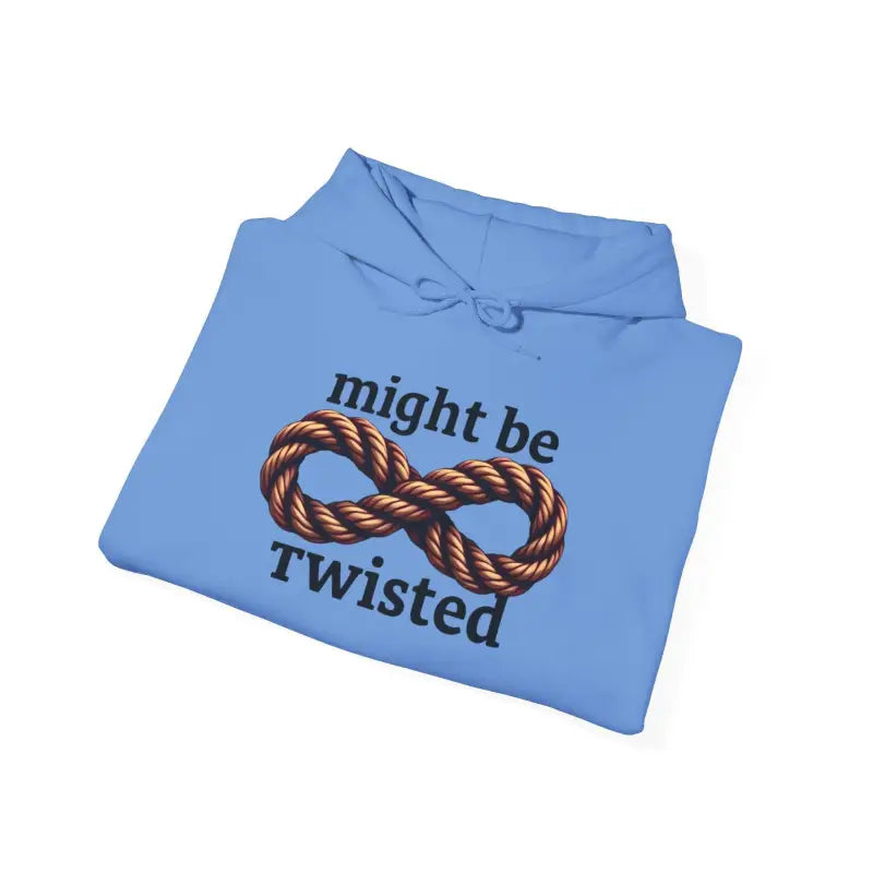 Light blue Infinity Rope Hoodie Sweatshirt featuring a unique twisted rope design