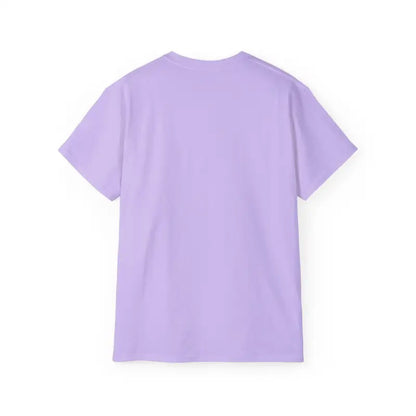 Lavender short-sleeved t-shirt featuring Monstera leaf design for plant enthusiasts