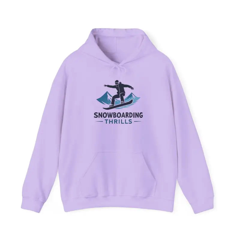 Lavender Snowboarding Hoodie for Winter Sports Enthusiasts in vibrant lavender color