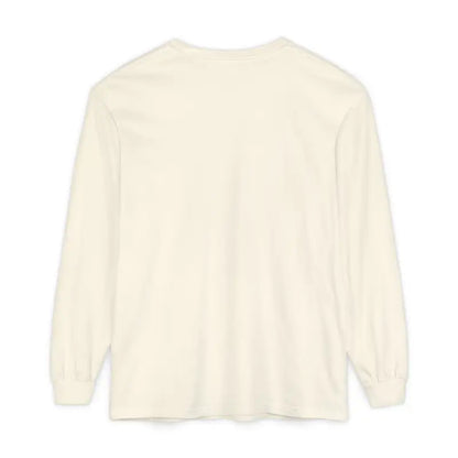 Cream-colored long-sleeved shirt featured in Yellow Long Sleeved Shirt with Newport Graphic