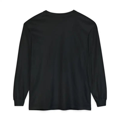 Black long-sleeved shirt featured in the Yellow Long Sleeved Shirt with Newport Graphic