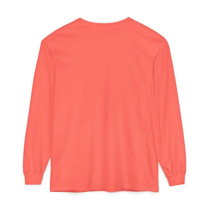 Coral long-sleeved shirt featured in Yellow Long Sleeved Shirt with Newport Graphic