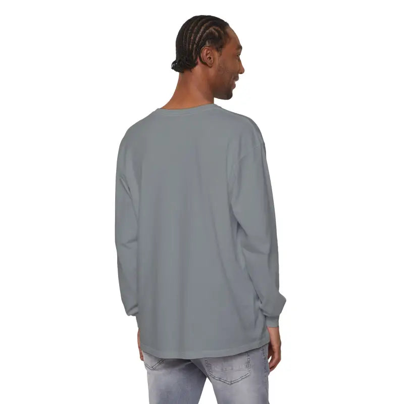 Gray long-sleeved shirt featured with Yellow Long Sleeved Shirt and Newport Graphic
