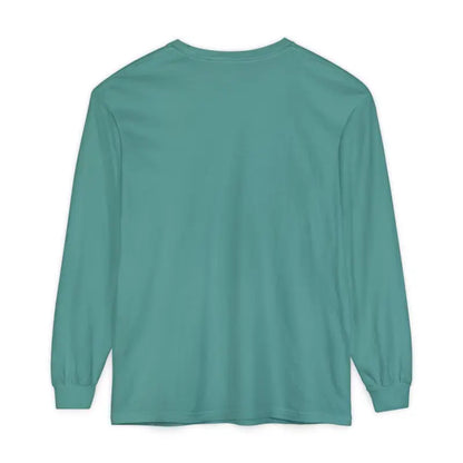 Turquoise long-sleeved shirt featured in Yellow Long Sleeved Shirt with Newport Graphic