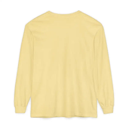 Yellow long-sleeved shirt featuring Newport graphic design, ideal for casual wear