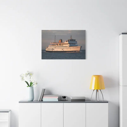 Ferry boat canvas print of M/V Anna C Block Island Ferry ocean cruiser decor