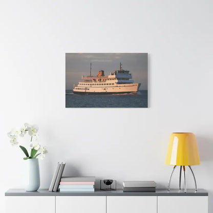 Ferry boat canvas print of M/V Anna C Block Island Ferry ocean cruiser decor