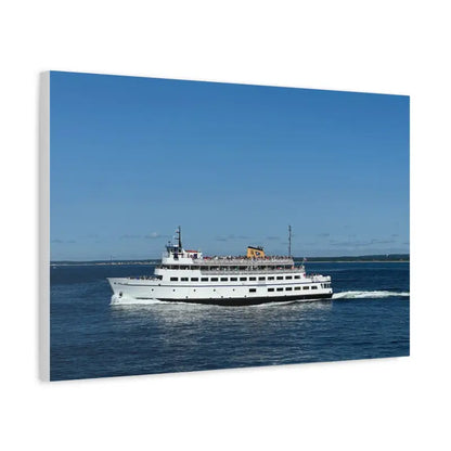 Canvas print of M/V Carol Jean Block Island Ferry on a busy nautical day