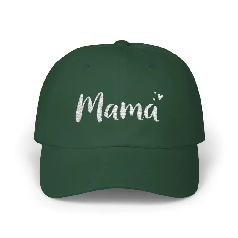 Green Mama embroidered baseball cap from Mama Embroidered Baseball Caps collection