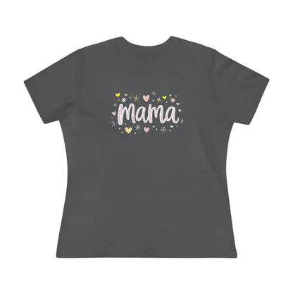Gray Mama Heart Women’s T-Shirt featuring a stylish mama design for mothers