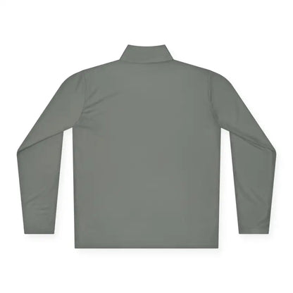 Gray long-sleeved quarter-zip shirt from Men Simple Block Island collection
