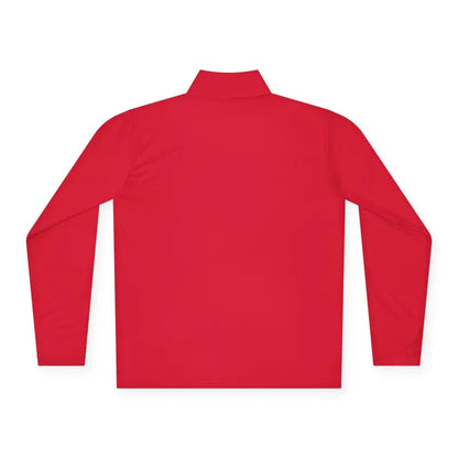 Red long-sleeved pullover from Men Simple Block Island Quarter Zip Pullover collection