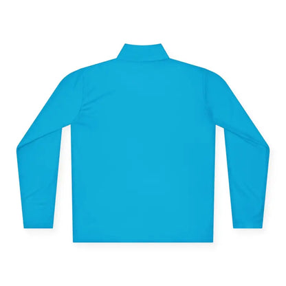 Turquoise long-sleeved pullover in Men’s Simple Block Island Quarter Zip Pullover