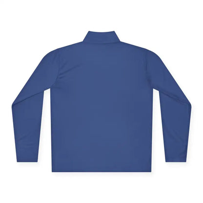 Blue long-sleeved athletic shirt from Men Simple Block Island Quarter Zip Pullover
