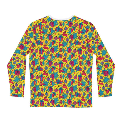 Men’s Festive Patterned Long Sleeved Christmas Sweater featuring holiday designs