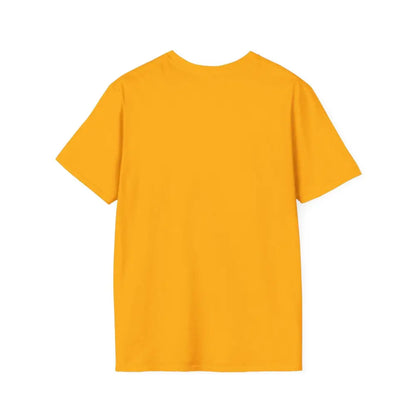Mustard-yellow short-sleeved Mountain Graphic Scenic Route T Shirt for outdoor enthusiasts