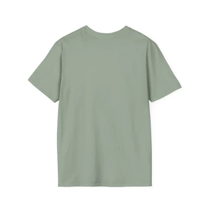 Sage green Mountain Graphic Scenic Route T Shirt showcasing outdoor adventure design