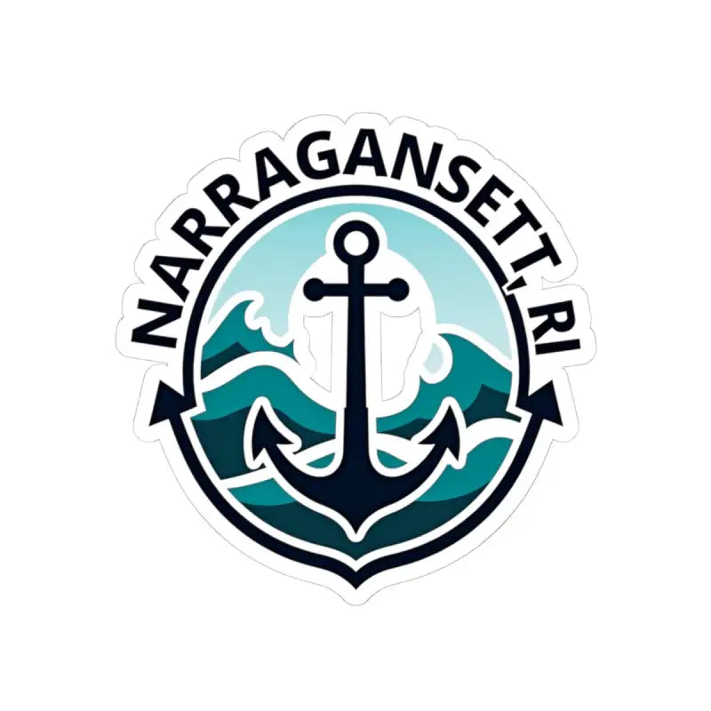 Narragansett Nautical Anchor Sticker showcasing a classic anchor design in Rhode Island