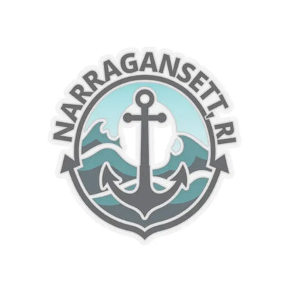 Nautical emblem featuring an anchor in the Narragansett Nautical Anchor Sticker