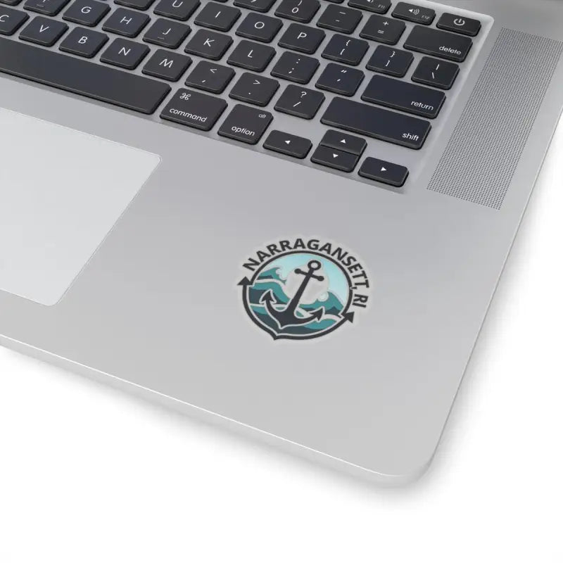 Narragansett Nautical Anchor Sticker showcasing coastal design from Rhode Island