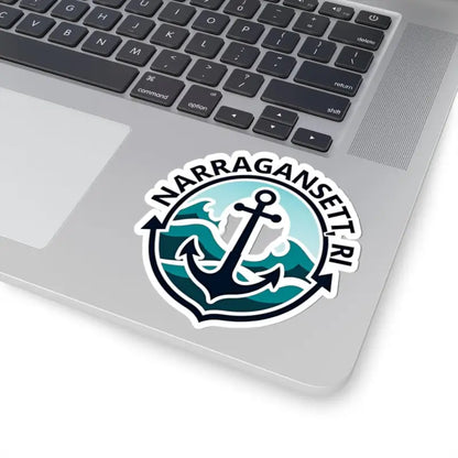 Narragansett RI Nautical Anchor Sticker showcasing a classic maritime design