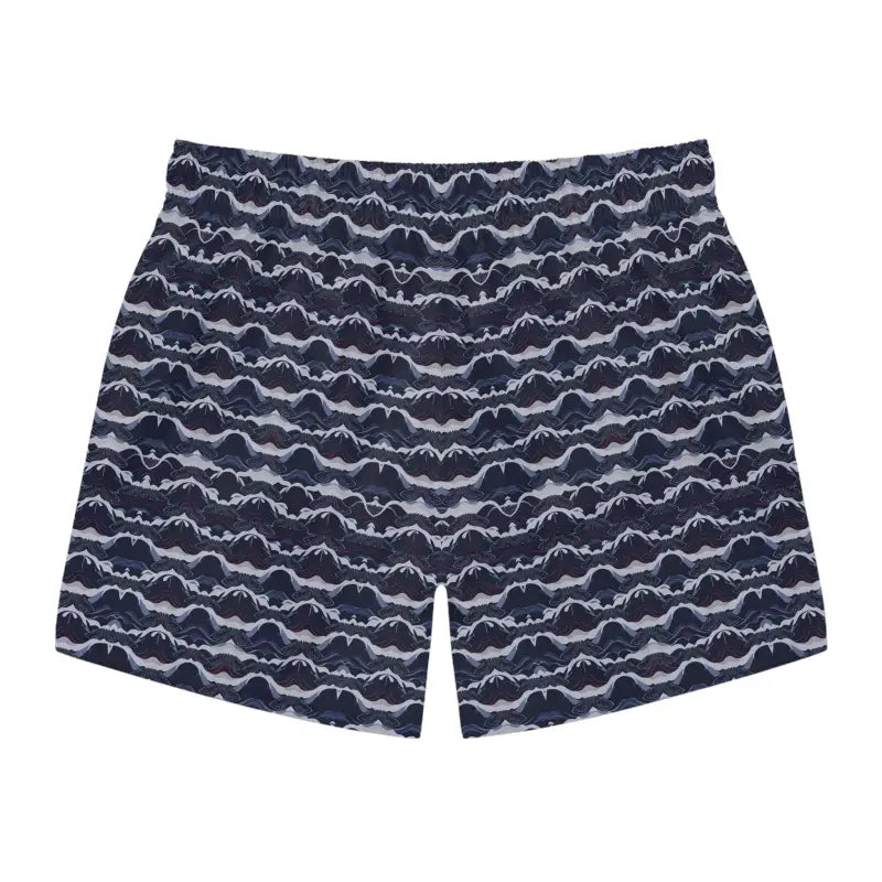 Patterned men’s boxer shorts featuring Nautical Wave design for stylish summer wear