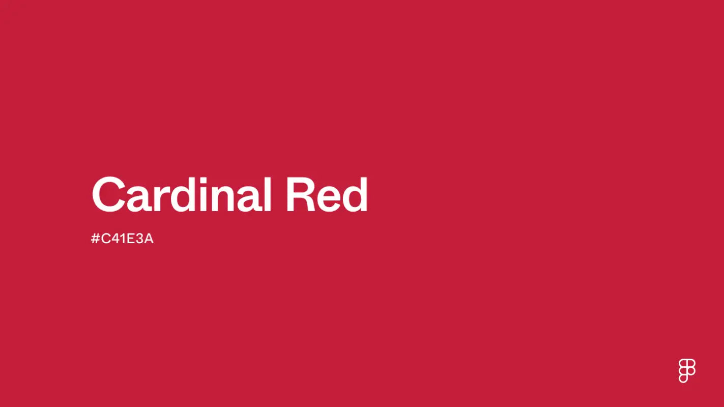 Cardinal red color swatch for Navy Blue Hooded Sweatshirt with American Flag and Maritime Signal Flag