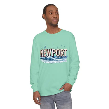 Long-sleeved Newport graphic tee from the Newport Beach relaxed coastal style collection