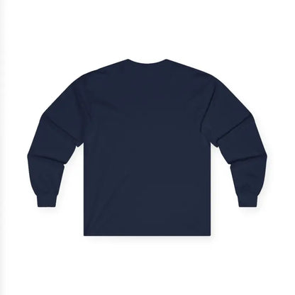 Navy blue long-sleeved Newport Coastal Vibes Unisex Shirt displayed on a white background