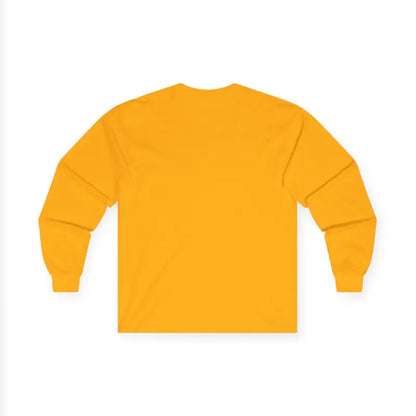 Mustard-yellow Newport Coastal Vibes Unisex Long Sleeve Shirt displayed on a neutral background