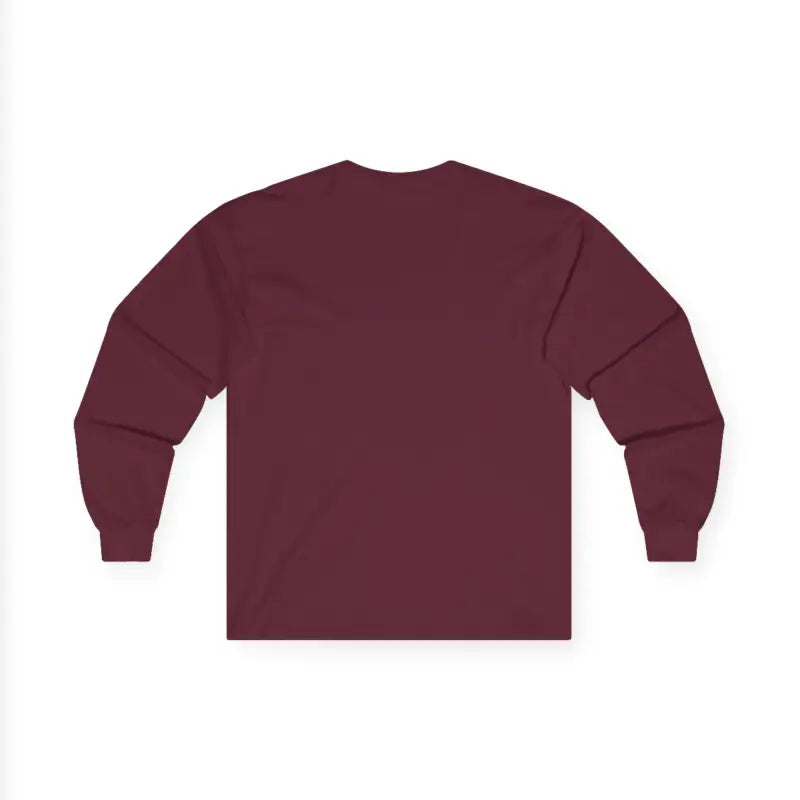 Maroon long-sleeved Newport Coastal Vibes Unisex Shirt on display for purchase