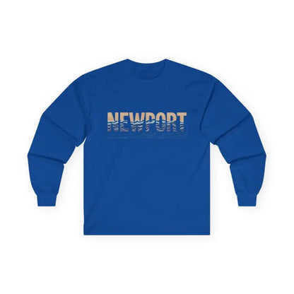 Blue long-sleeved shirt from Newport Coastal Vibes Unisex collection for casual wear