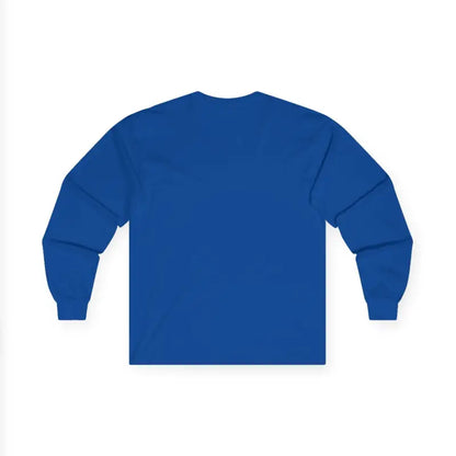 Blue long-sleeved Newport Coastal Vibes Unisex Shirt displayed on a neutral background