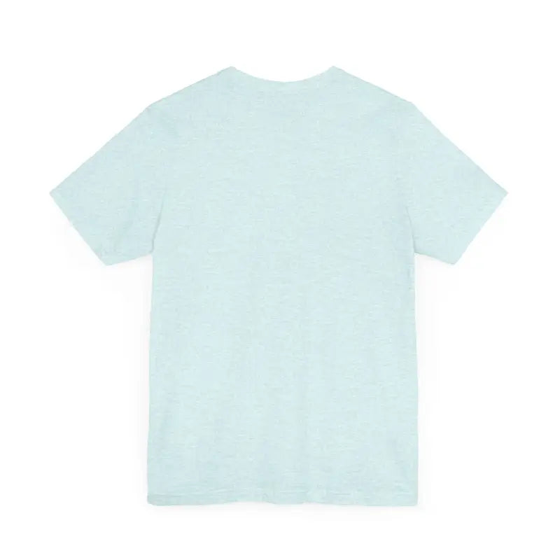 Light blue Newport Graphic Unisex Coastal Jersey Tee displayed on a neutral background