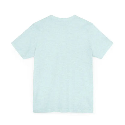 Light blue Newport Graphic Unisex Coastal Jersey Tee displayed on a neutral background