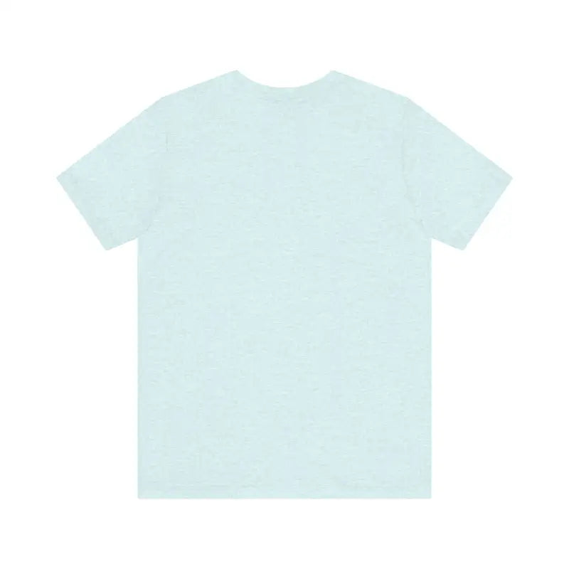Light blue Newport Graphic Unisex Coastal Jersey Tee displayed for online shopping