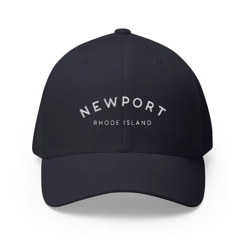 Dark blue Newport Rhode Island embroidered cap, a stylish casual hat for outdoor wear