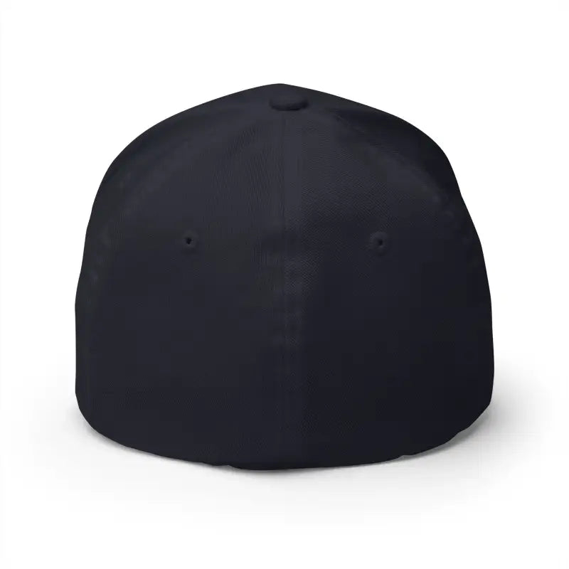 Dark fitted baseball cap featuring Newport Rhode Island embroidery for stylish casual wear