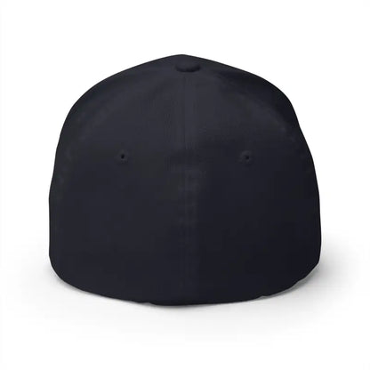 Dark fitted baseball cap featuring Newport Rhode Island embroidery for stylish casual wear