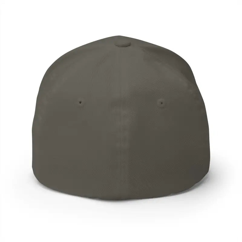 Gray fitted baseball cap from Newport Rhode Island Embroidered Cap stylish casual hat