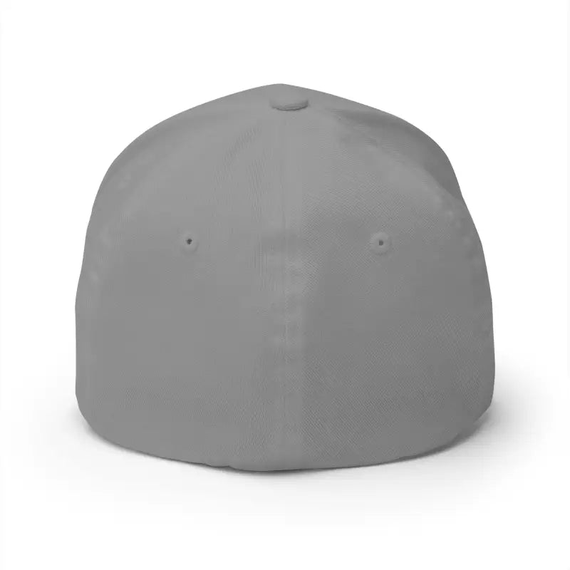Gray fitted baseball cap from the Newport Rhode Island Embroidered Cap collection